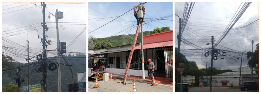 Celsia organiza el cableado que contamina visualmente la ciudad de Ibagué