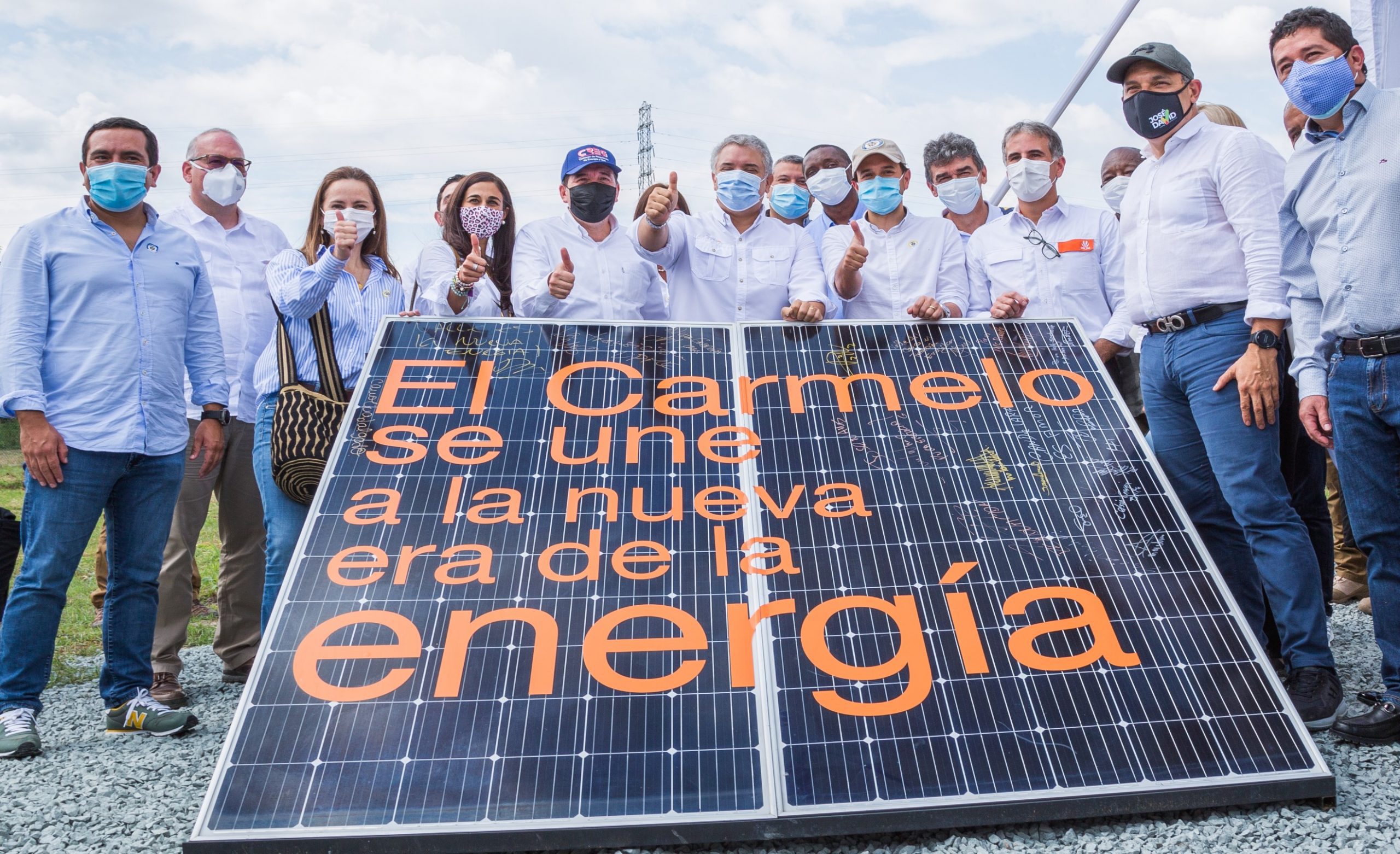 El presidente de la República, Iván Duque Márquez, visita Celsia Solar El Carmelo, la granja que suma energía limpia para la reactivación de Colombia