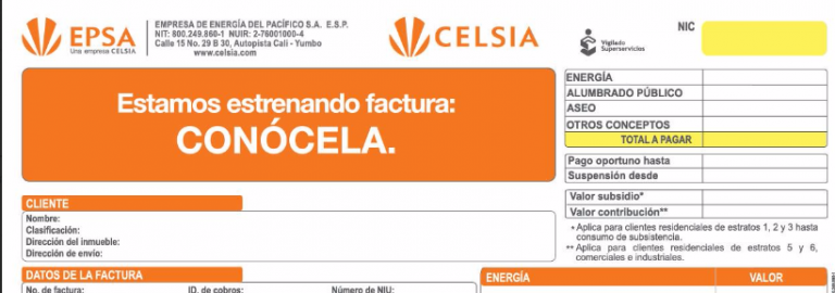 Con factura renovada, Epsa y Cetsa hacen la vida más fácil a sus clientes en el Valle del Cauca