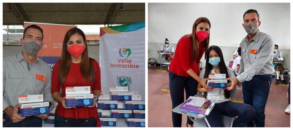 Celsia entrega 681.000 tapabocas a instituciones educativas de 10 municipios del Valle
