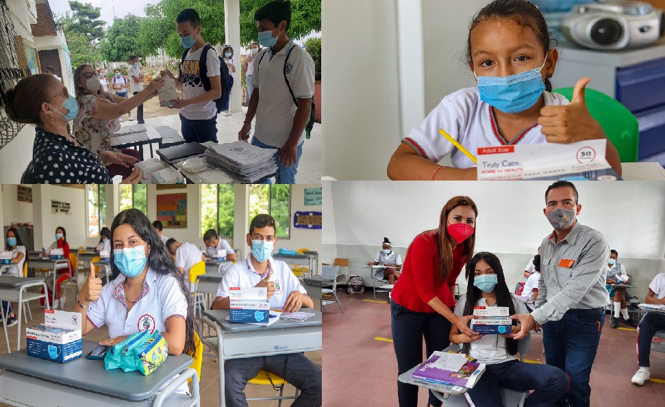 Celsia entrega 1,5 millones de tapabocas a estudiantes de 30 municipios en 5 departamentos