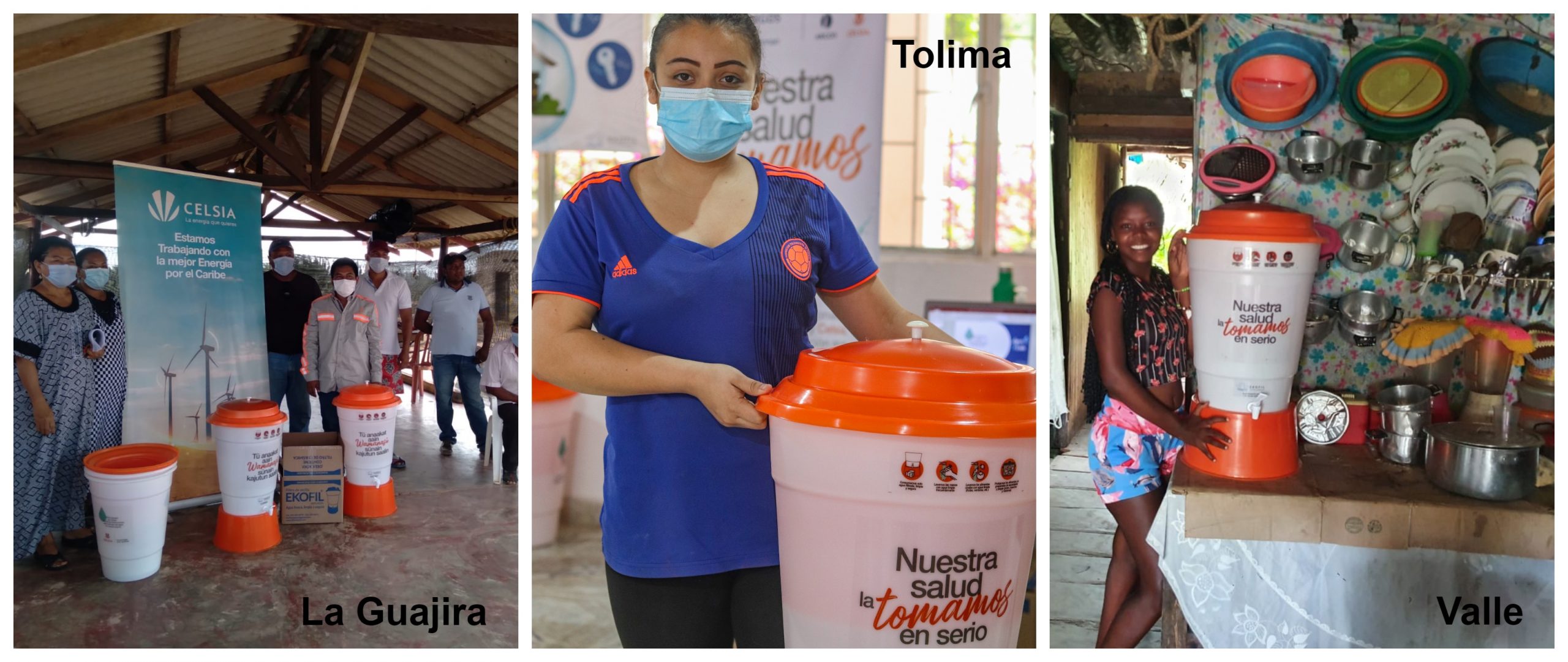 Celsia entrega más de 1.500 filtros para purificar el agua a familias de zonas rurales del Valle, Tolima, Cauca, La Guajira y Córdoba