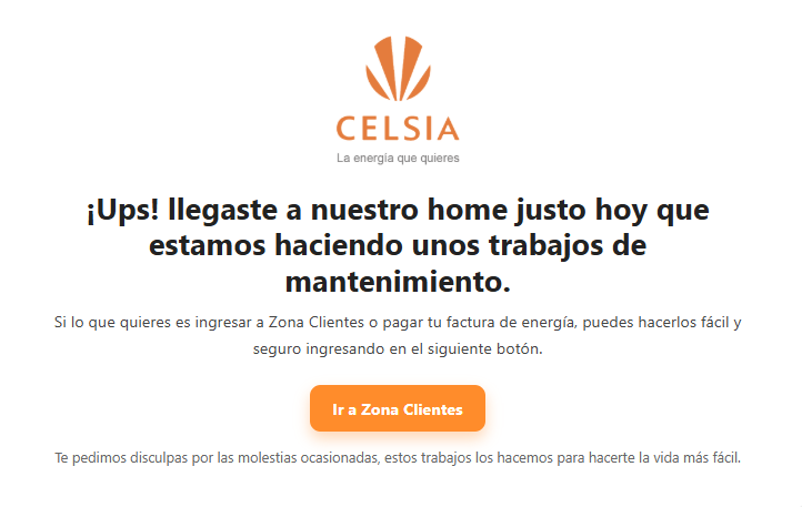 Sitio en Mantenimiento